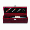 Cherry Wood Wine Bottle Accessory Gift Set