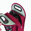 2-Bottle Wine Tote in Burgundy & Grey