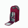2-Bottle Wine Tote in Burgundy & Grey
