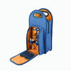 2-Bottle Wine Tote in Navy & Orange