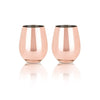Copper Stemless Wine Glasses